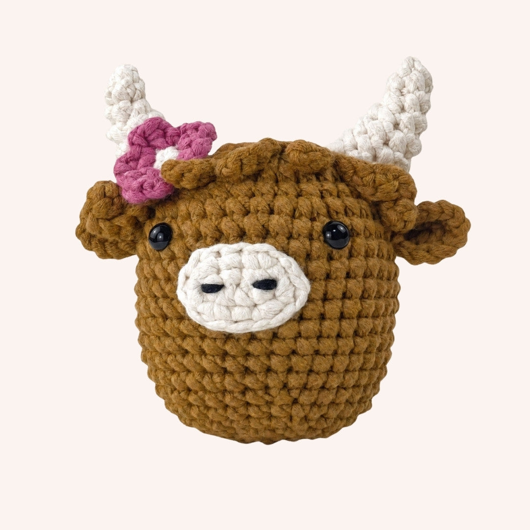 Kit crochet — La Highland à la Fleur Rose