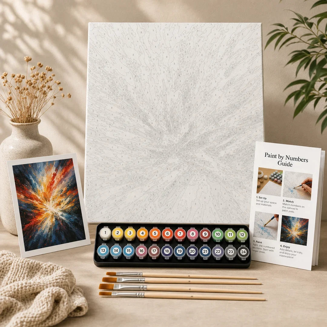 Peinture par numéros — Explosion de Couleurs