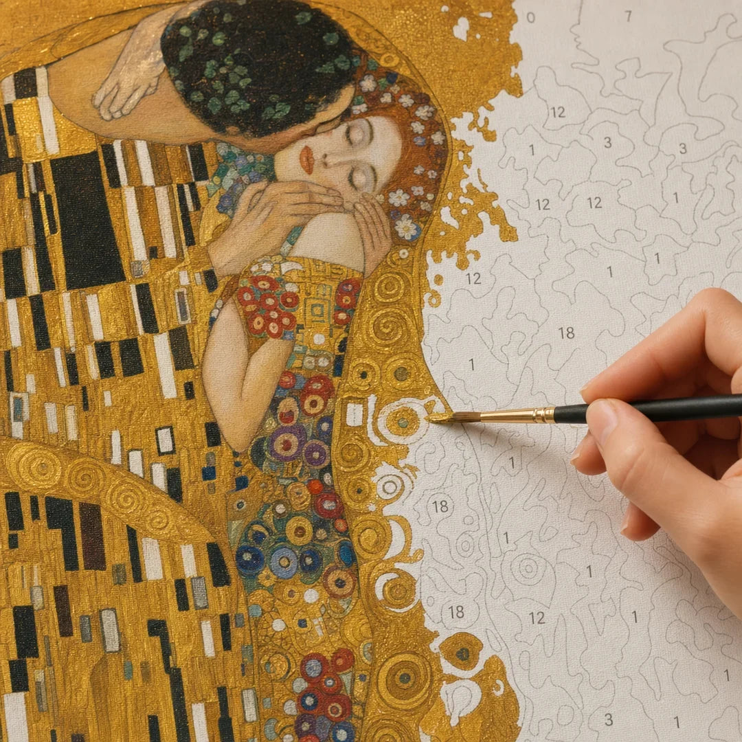 Peinture par numéros — Le Baiser