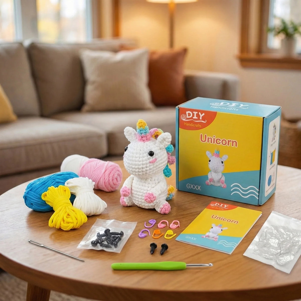 Kit crochet — La Licorne Arc-en-Ciel