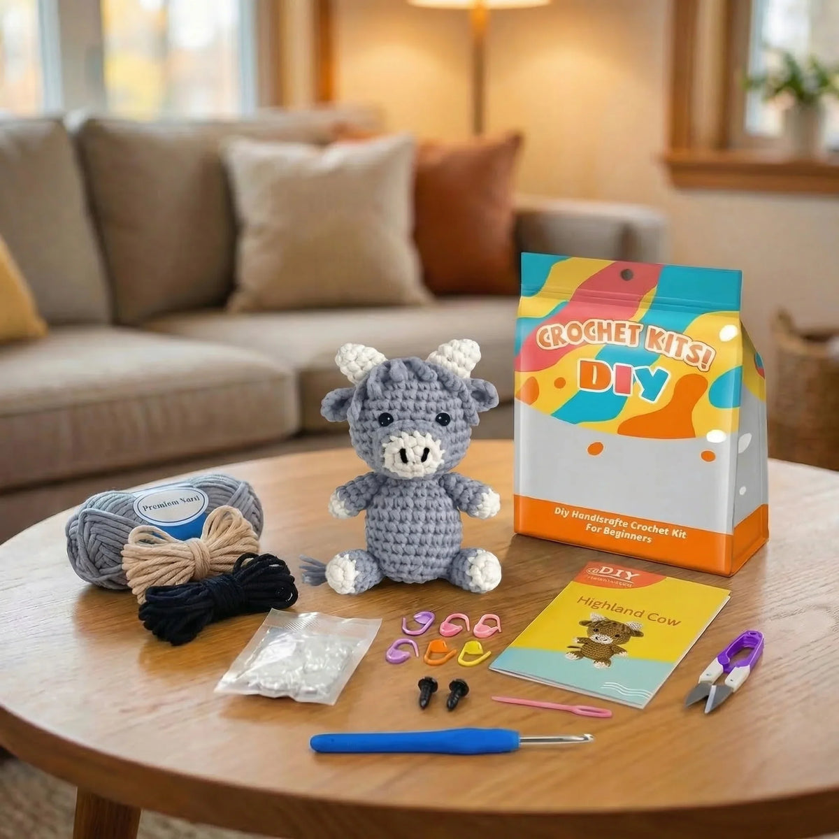 Kit crochet — La Vache Bleuet