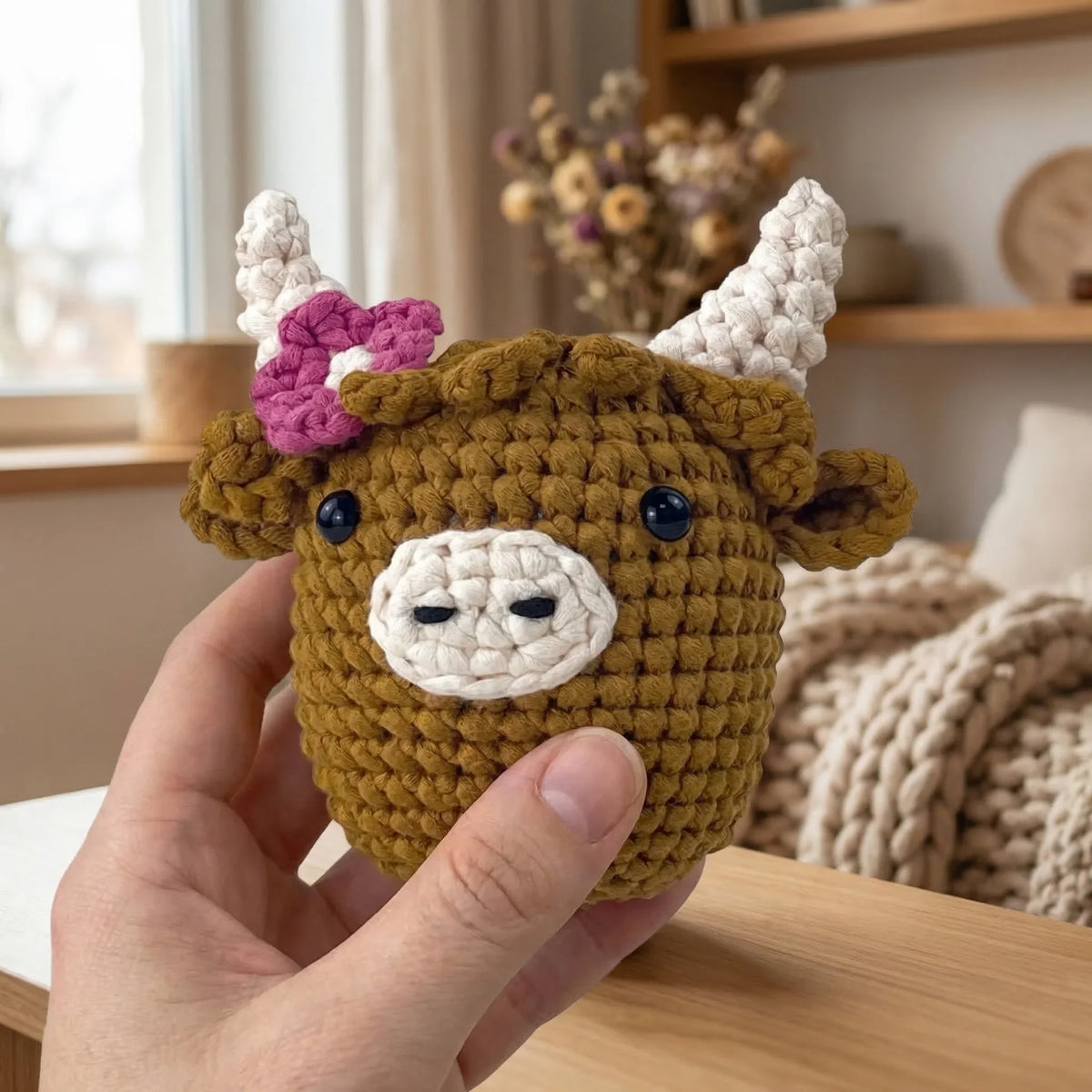 Kit crochet — La Highland à la Fleur Rose