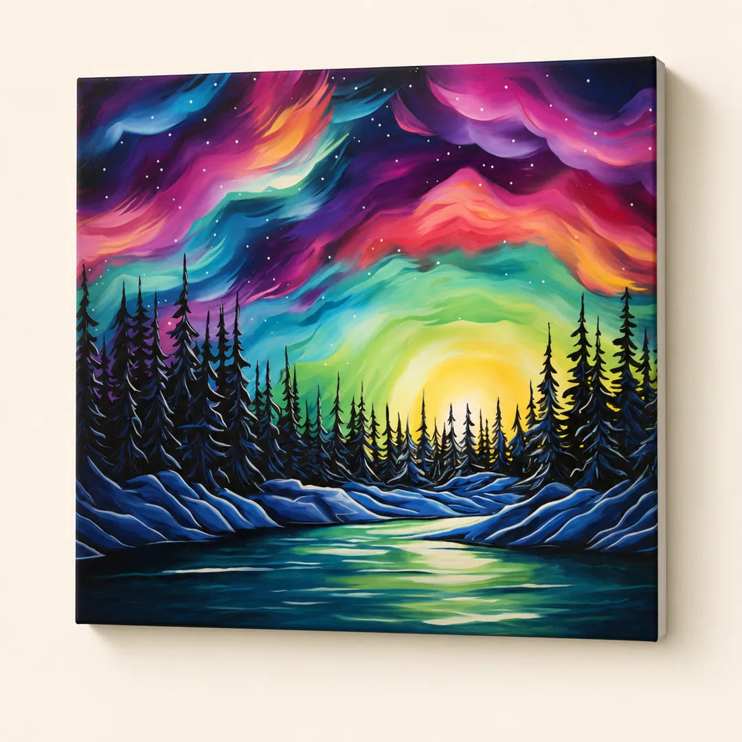 Peinture par numéros — Aurores Boréales