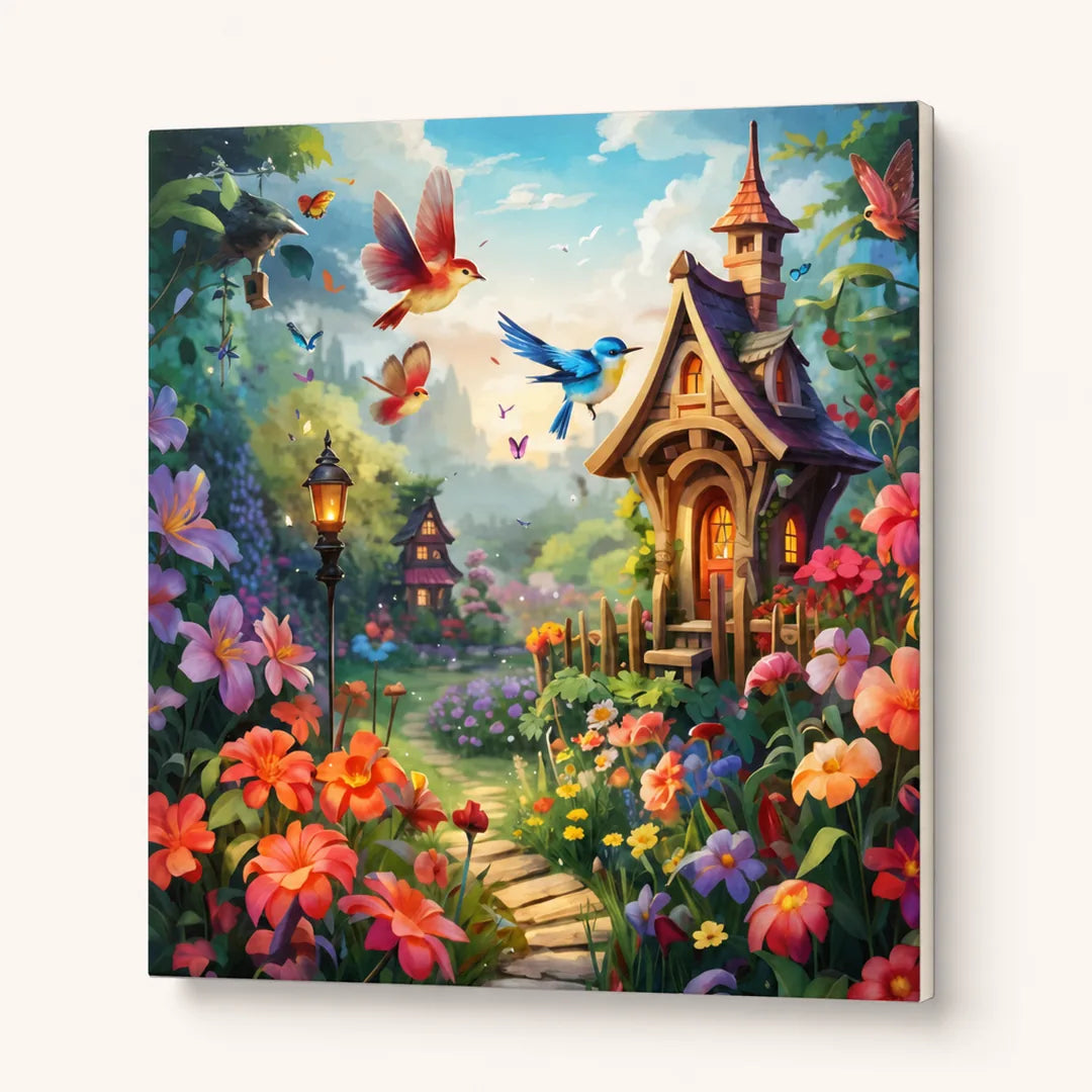 Peinture par numéros — Le Cottage Fleuri