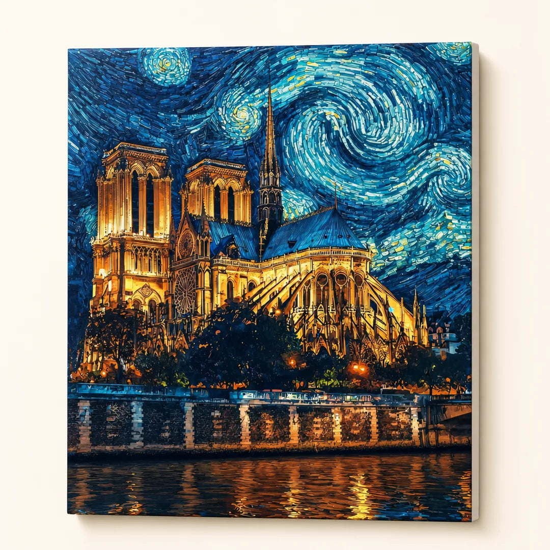 Peinture par numéros — Notre-Dame Étoilée