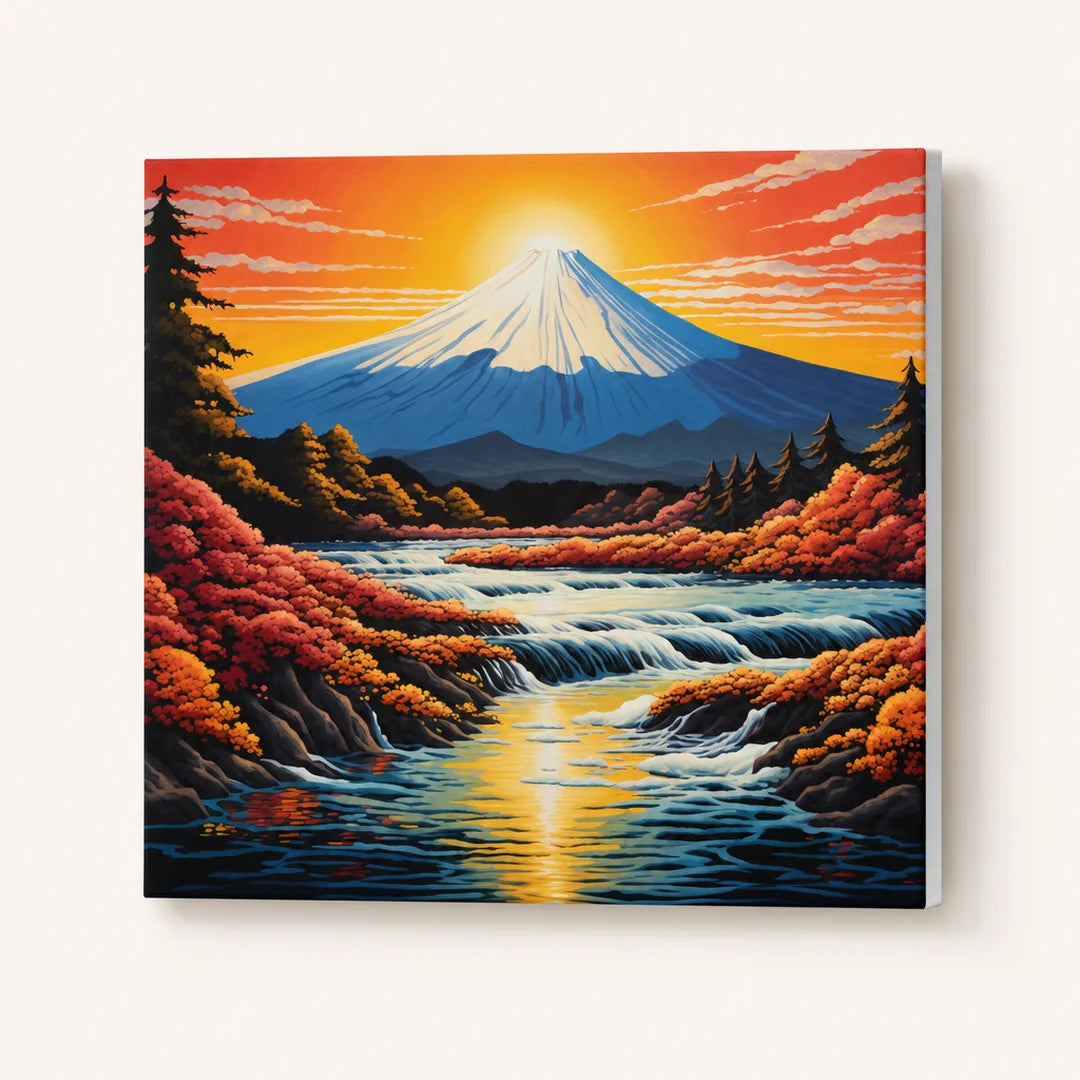 Peinture par numéros — Mont Fuji en Automne