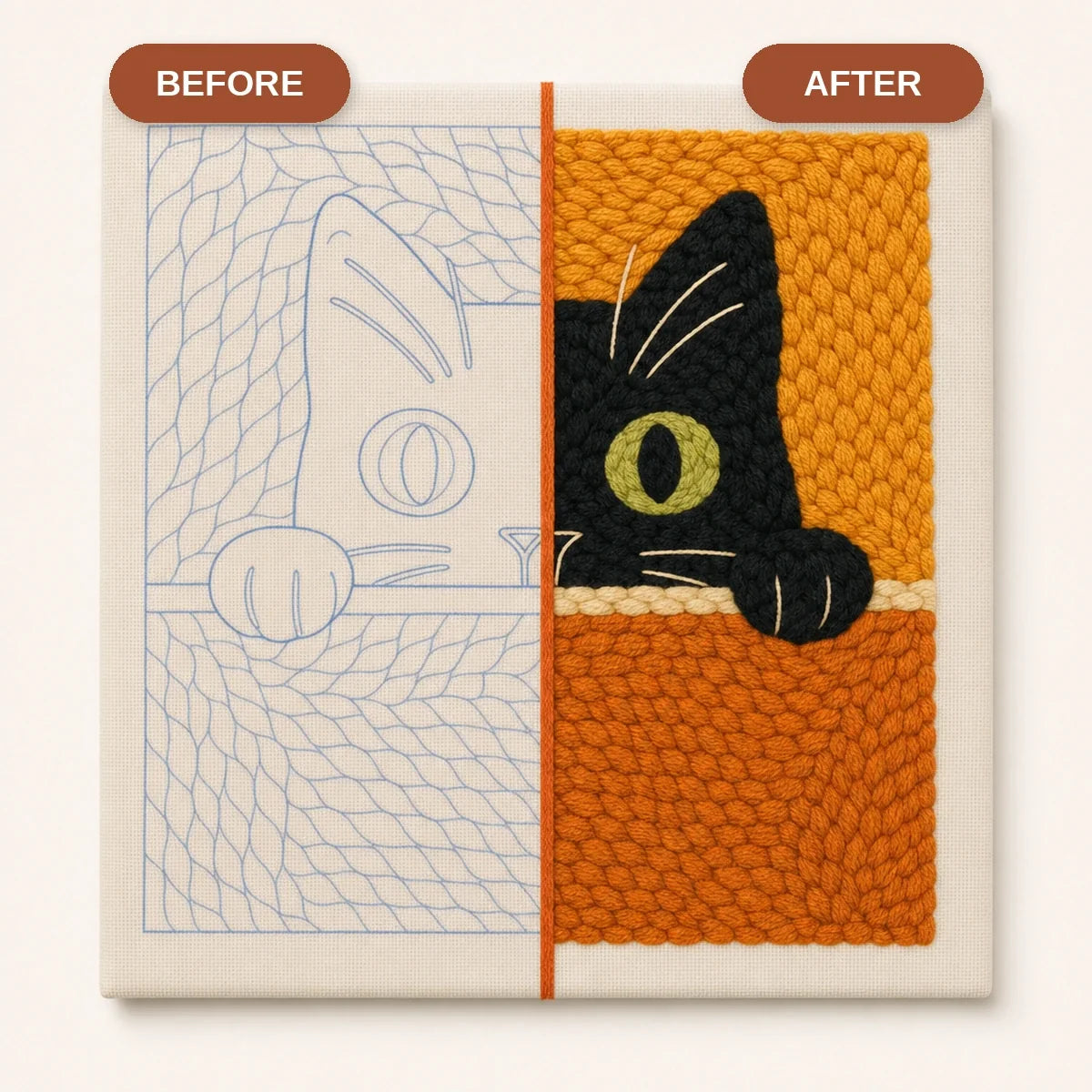 Kit broderie — Le Chaton Curieux
