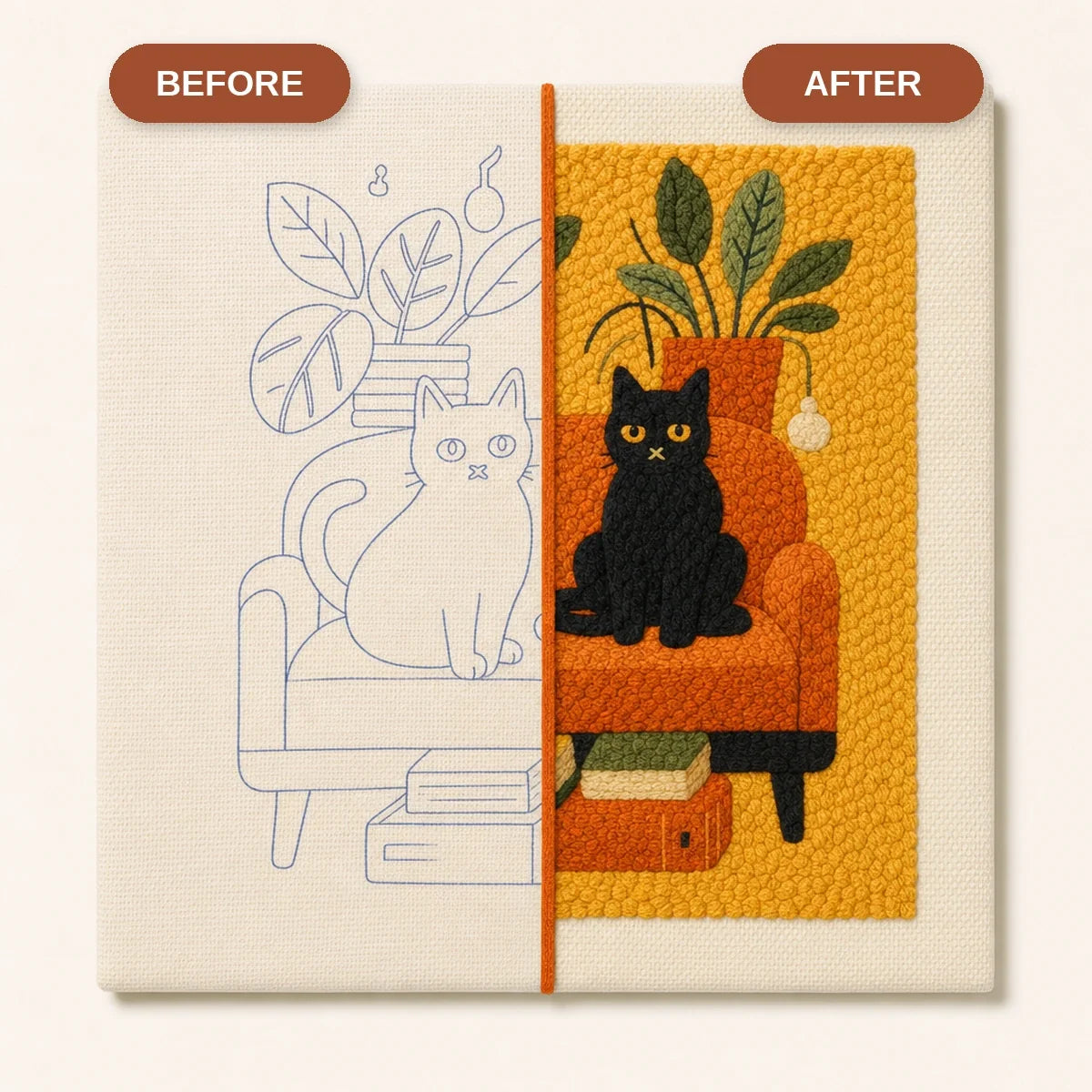 Kit broderie — Les Chats du Salon