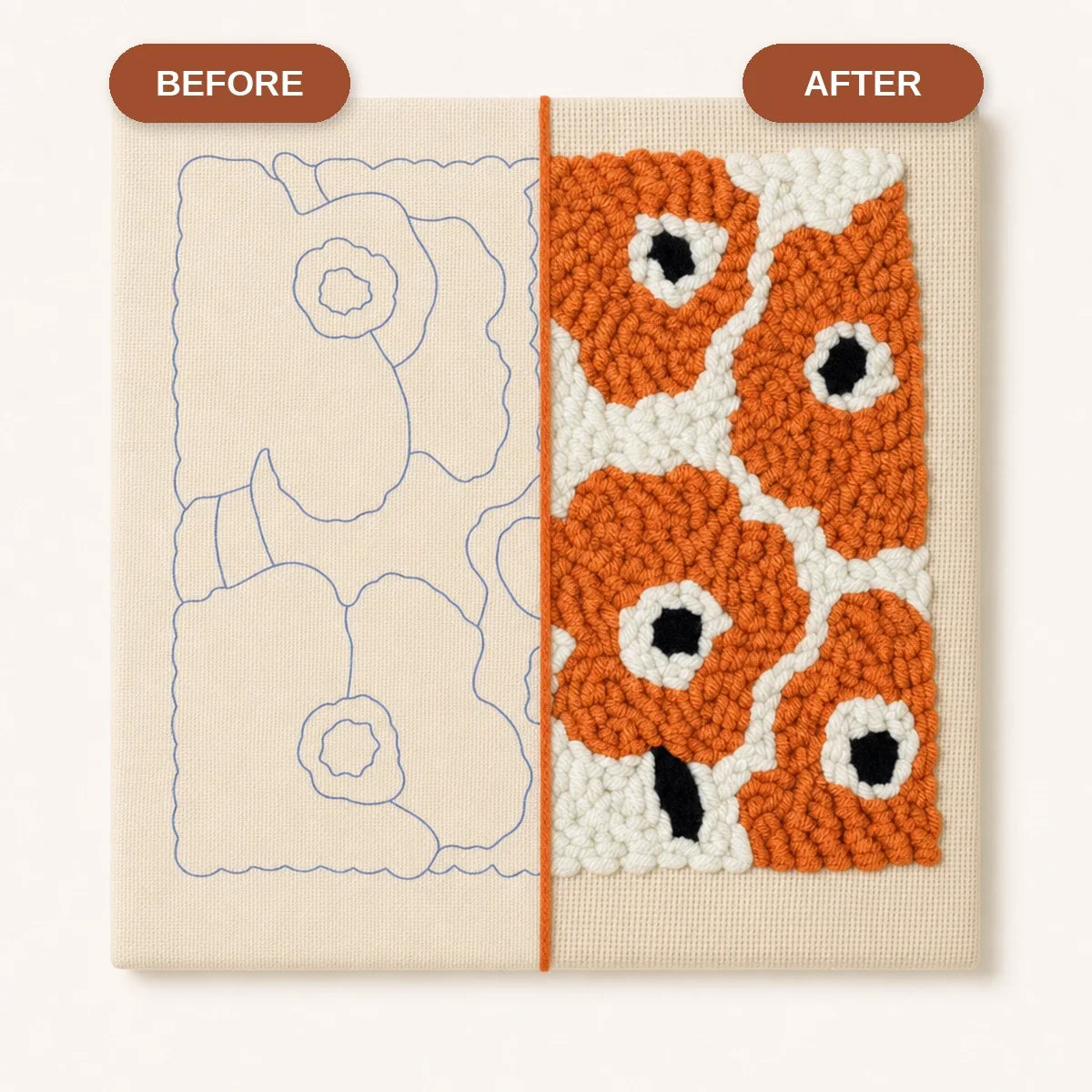 Kit broderie — Le Coquelicot Rétro