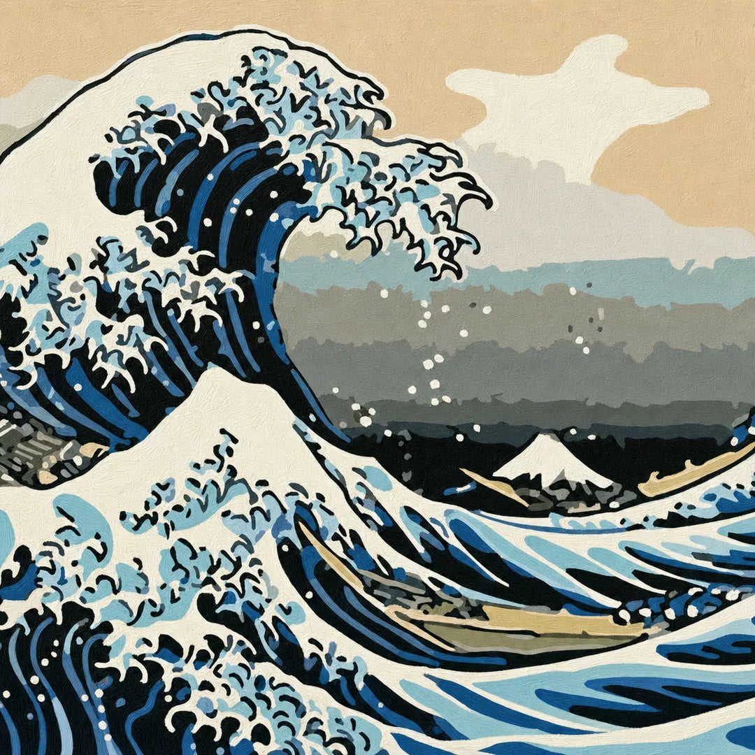 Peinture par numéros — La Grande Vague