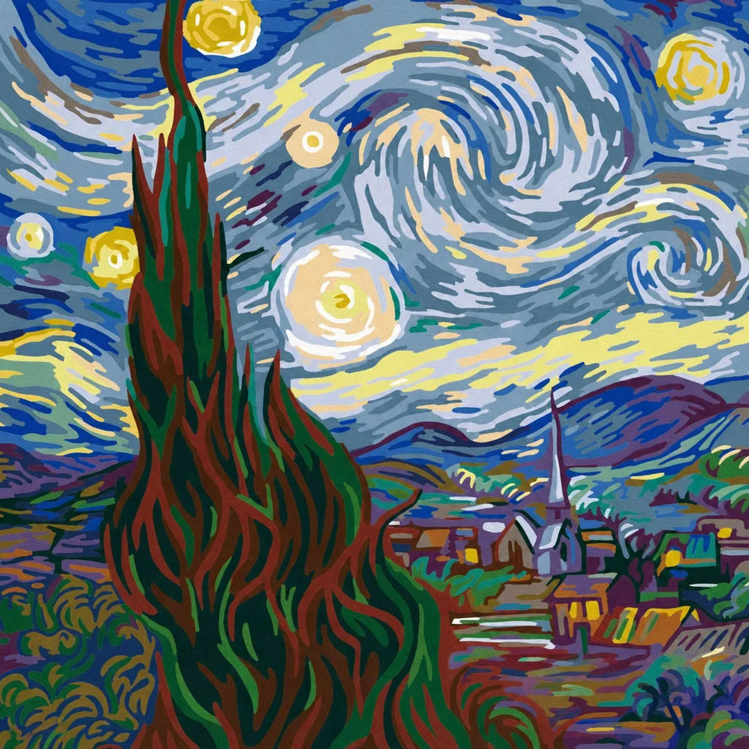 Peinture par numéros — La Nuit Étoilée