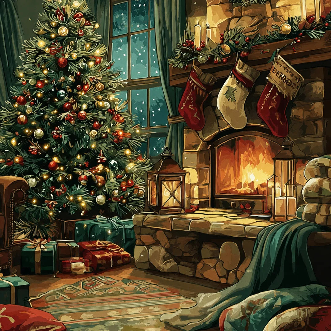 Peinture par numéros — Le Salon de Noël