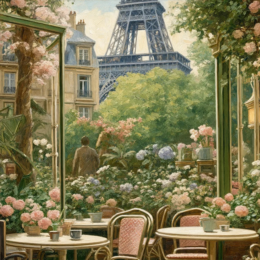 Peinture par numéros — Café Vue Tour Eiffel