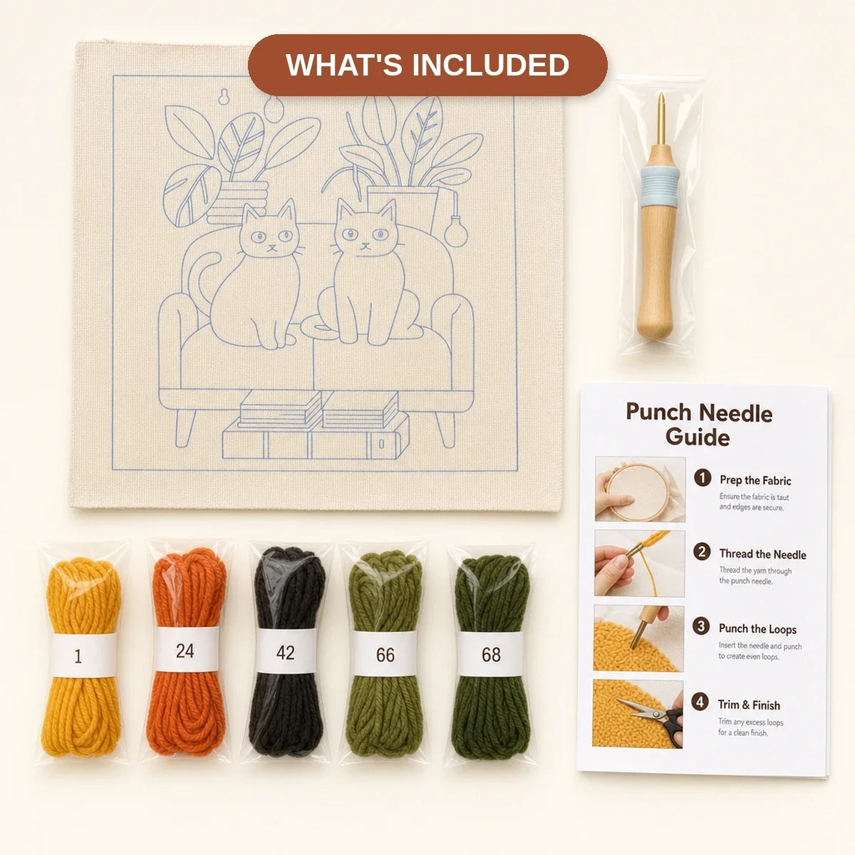 Kit broderie — Les Chats du Salon