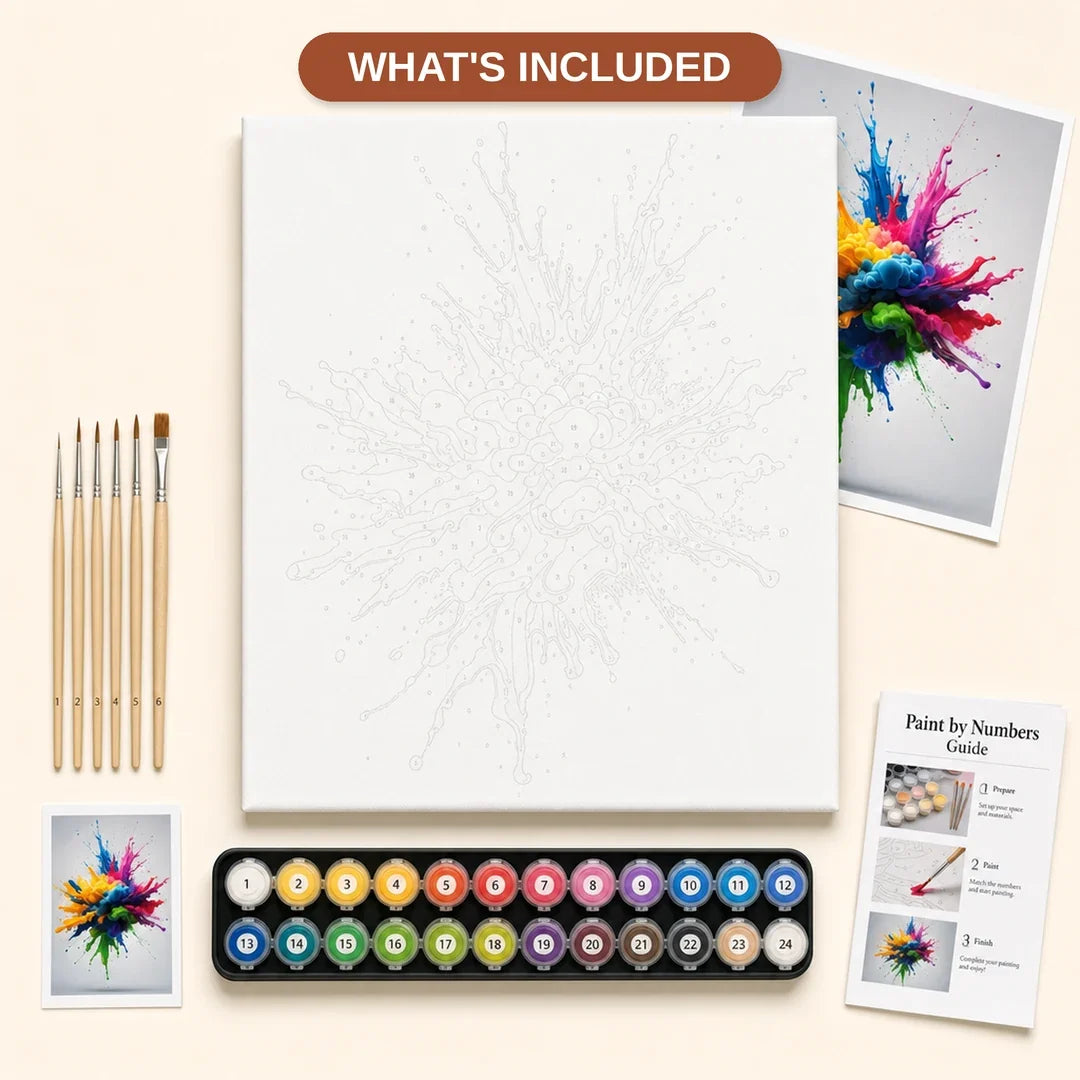 Peinture par numéros — Explosion de Couleurs