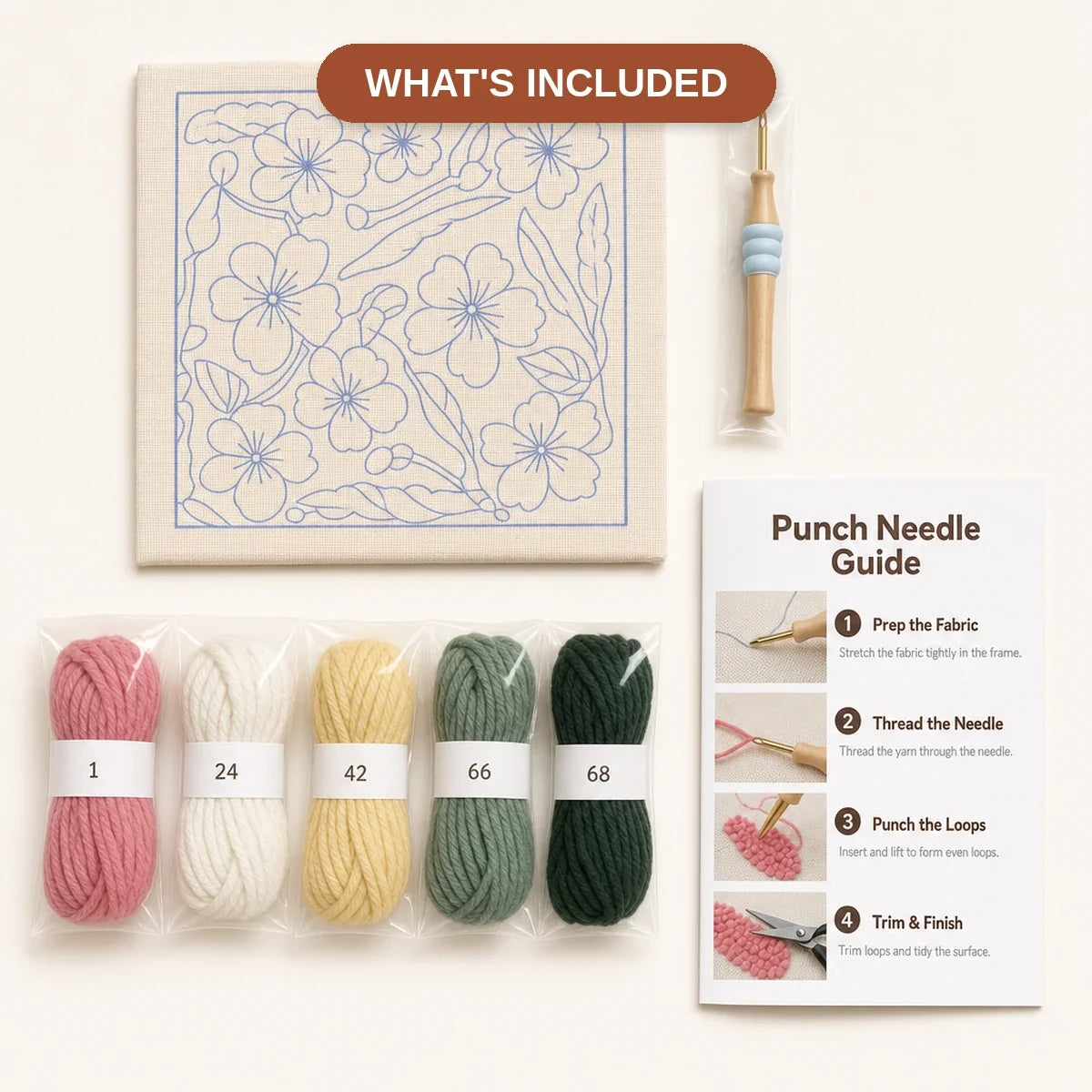 Kit broderie — Les Fleurs de Cerisier