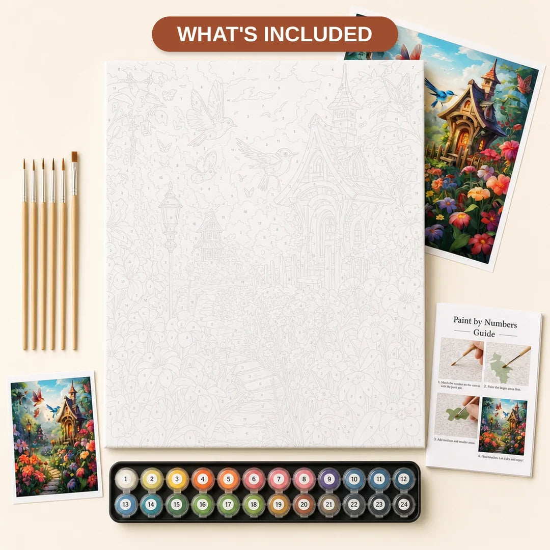 Peinture par numéros — Le Cottage Fleuri