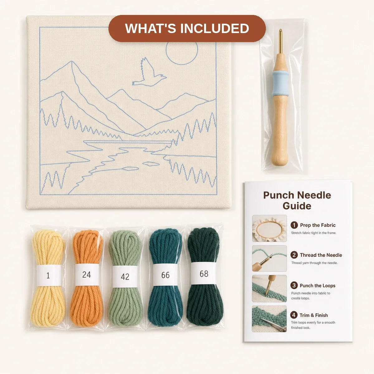 Kit broderie — L'Aube sur les Cimes