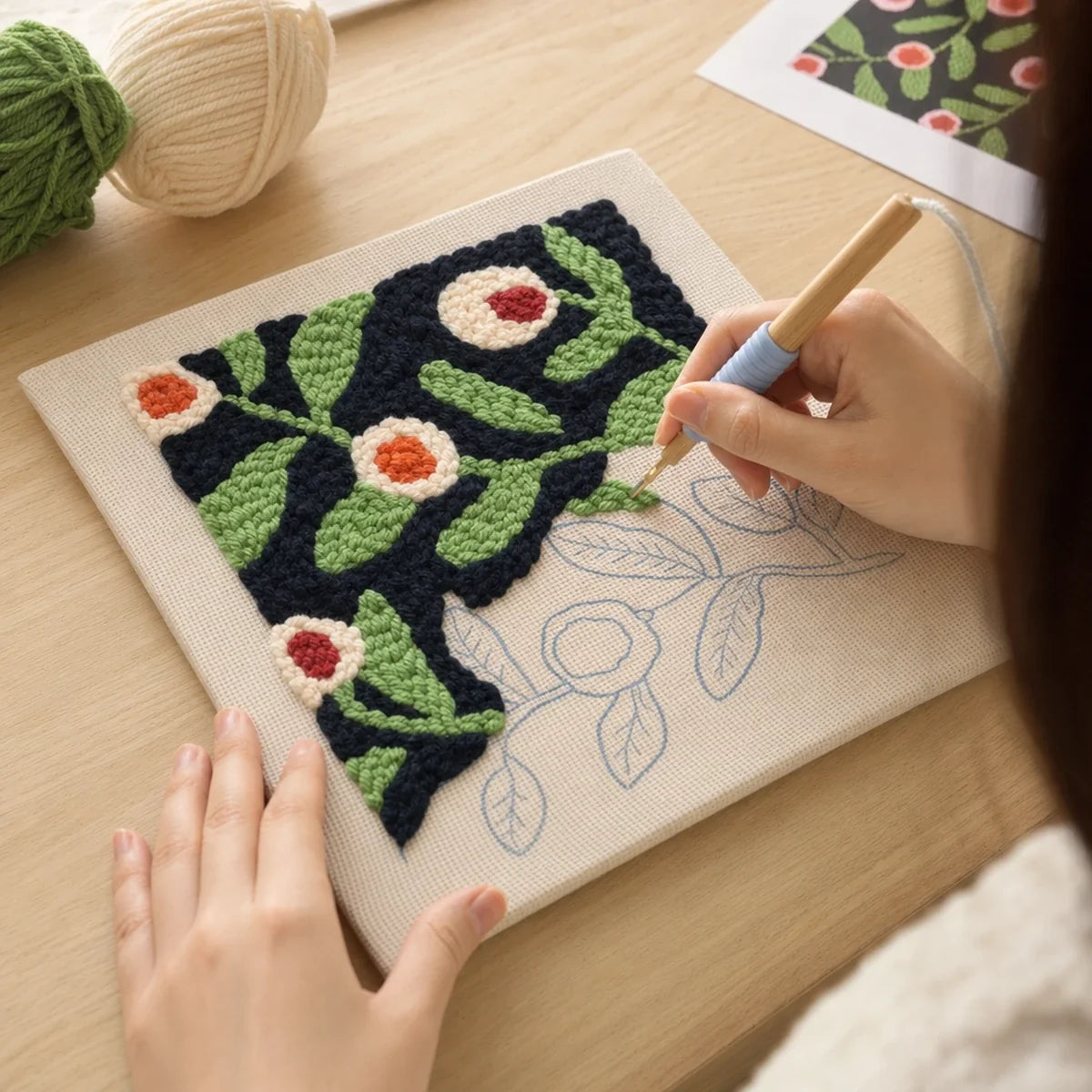 Kit broderie — Les Fleurs de Minuit