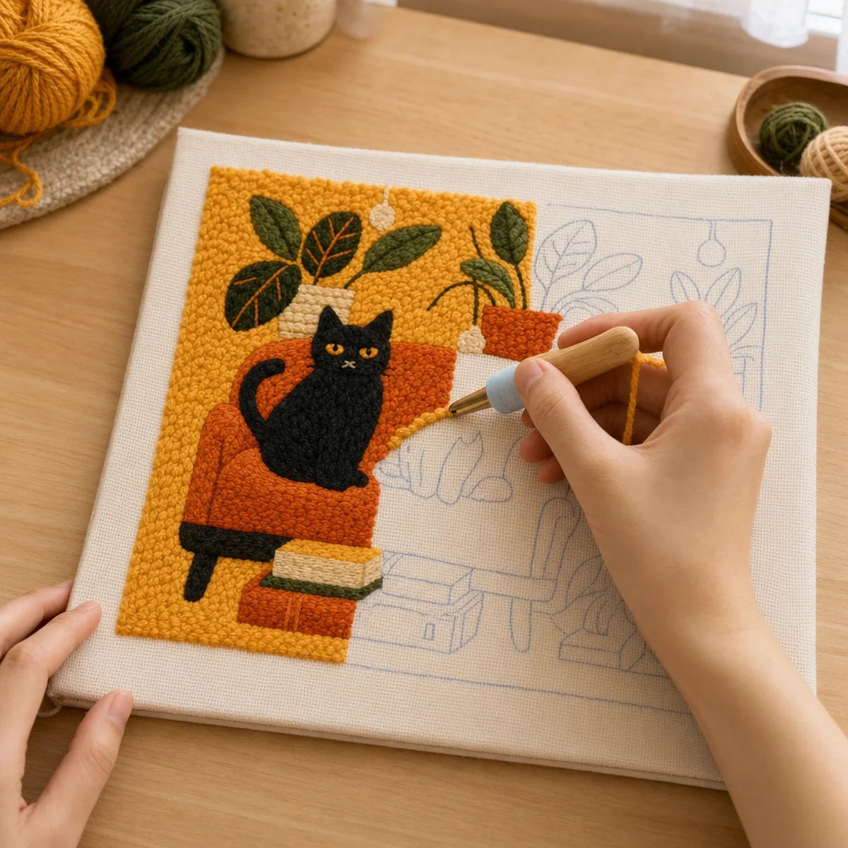 Kit broderie — Les Chats du Salon