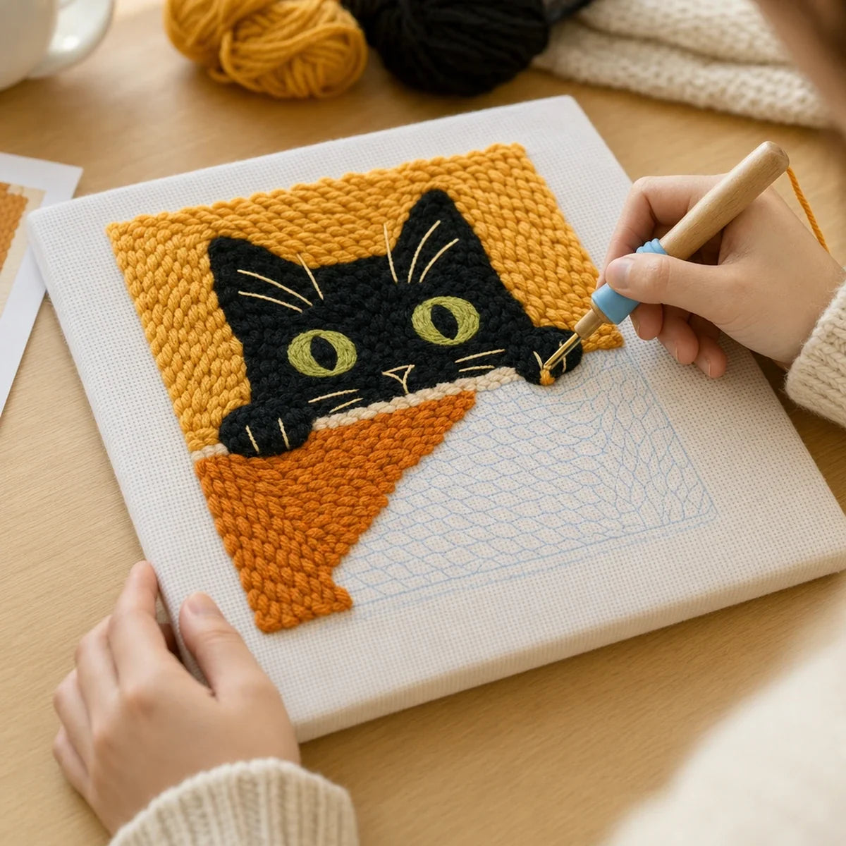 Kit broderie — Le Chaton Curieux